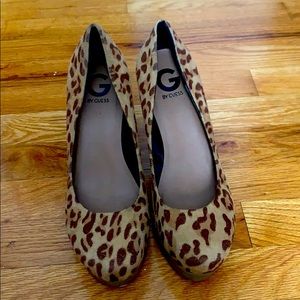 Guess leopard print heels